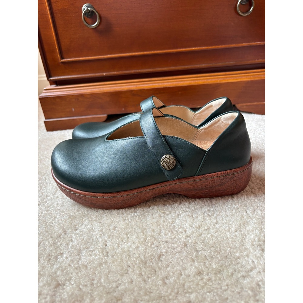 Alegria Opheliah Tree Hugs Green Leather Mary Jane Clogs OPH-6327 Womens 8-8.5 - Picture 3 of 11